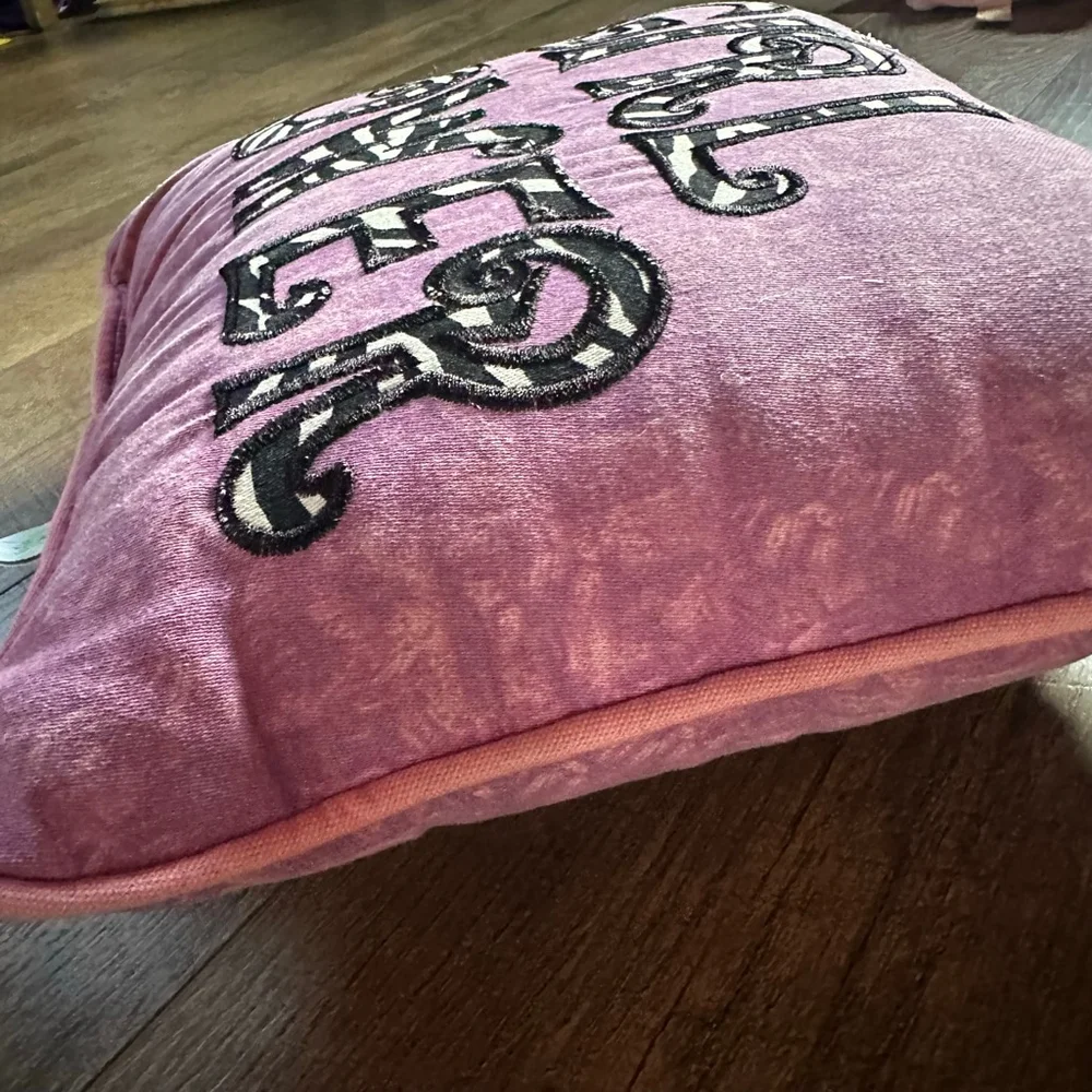 Y2K Waverly Home Classics Girl Power Purple Accent Pillow